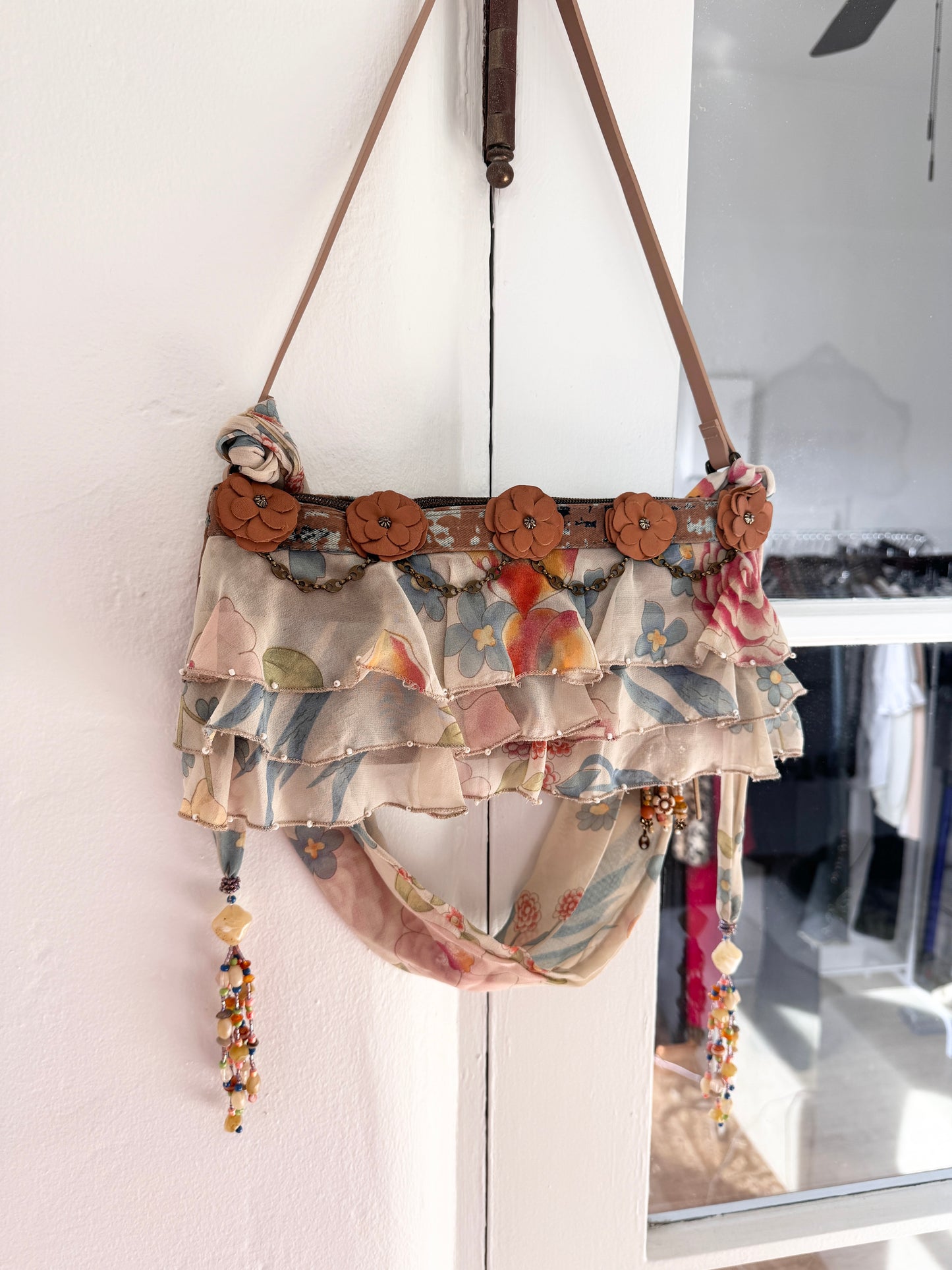 Vintage Chiffon Ruffle Purse