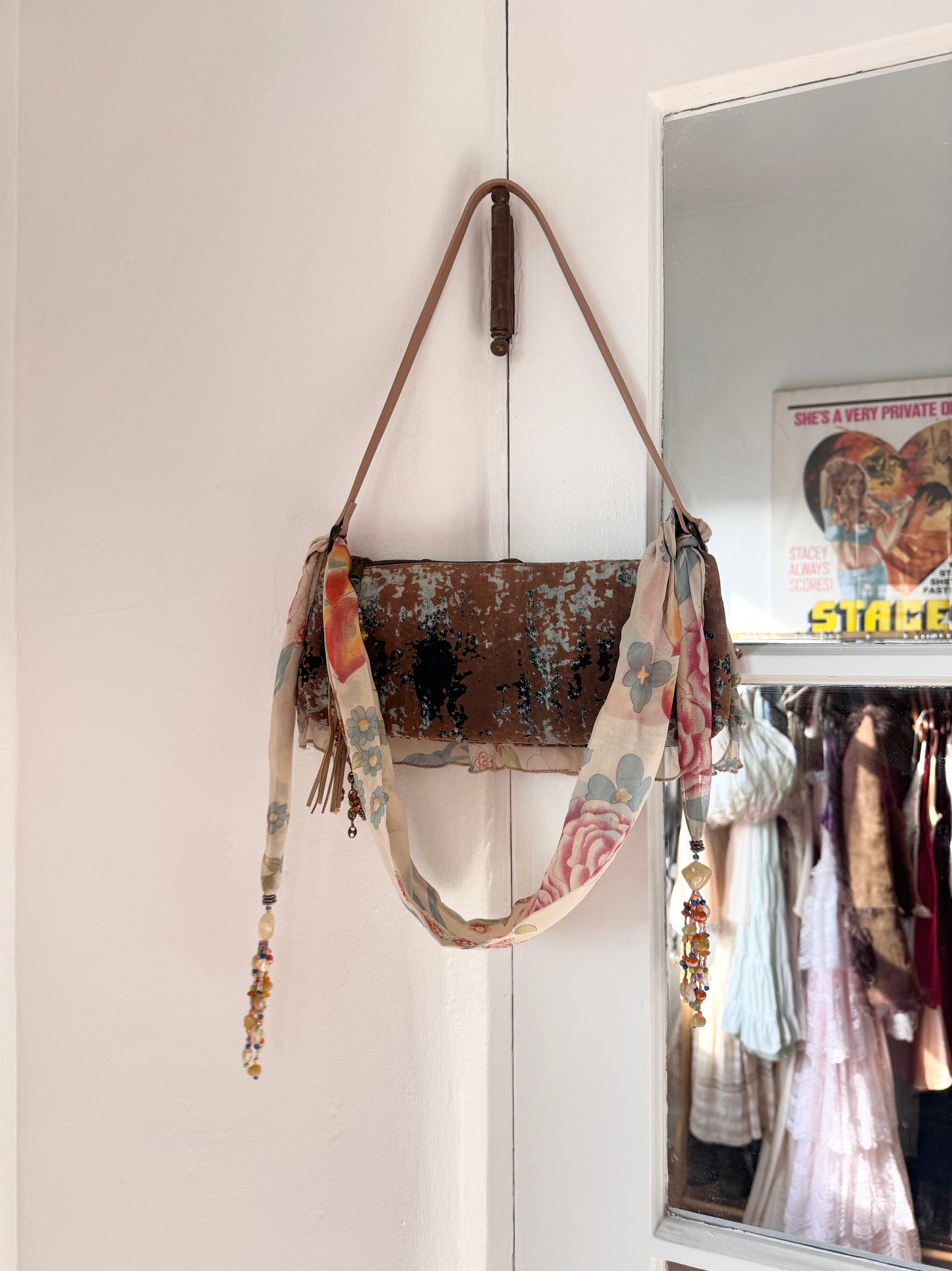 Vintage Chiffon Ruffle Purse