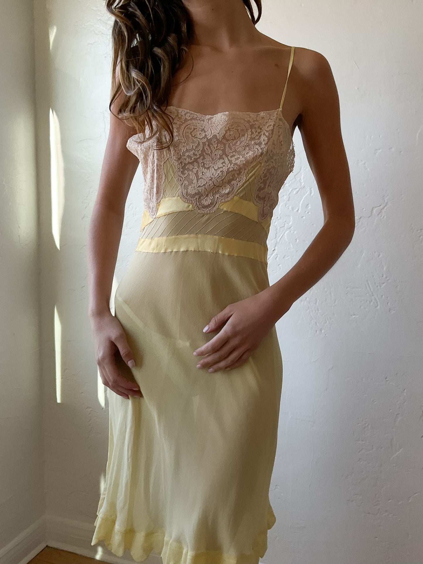 1930s Crepe Silk Dress