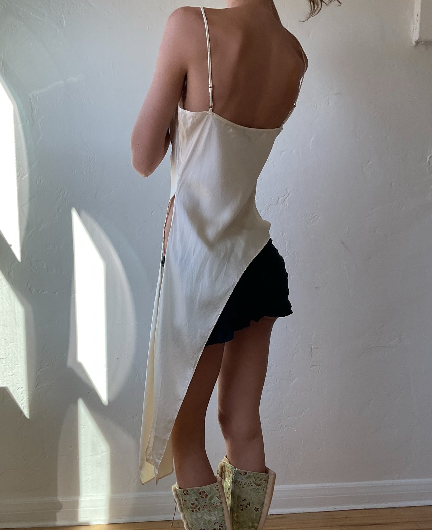 Asymmetrical Silk Top (XS/S)