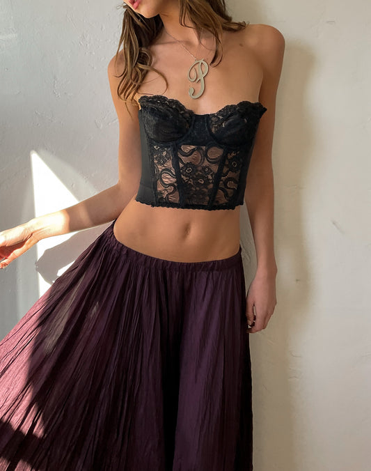 Cropped Swirl Bustier (32B/34B)