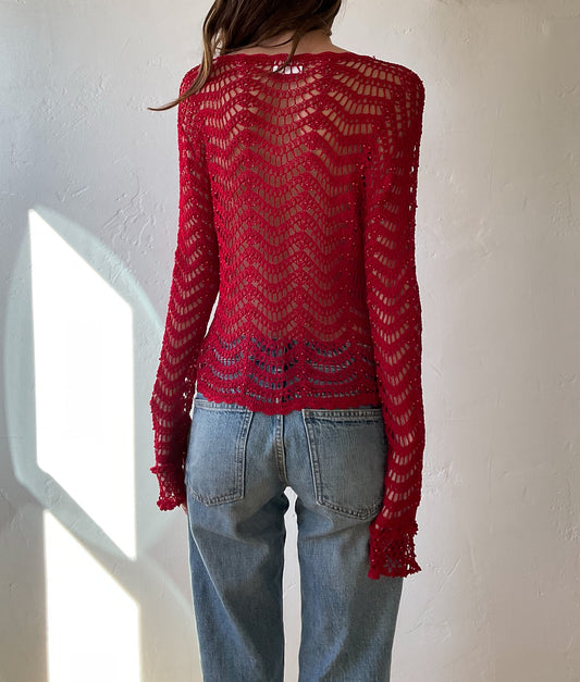 Cherry Crochet Top (XS/S)
