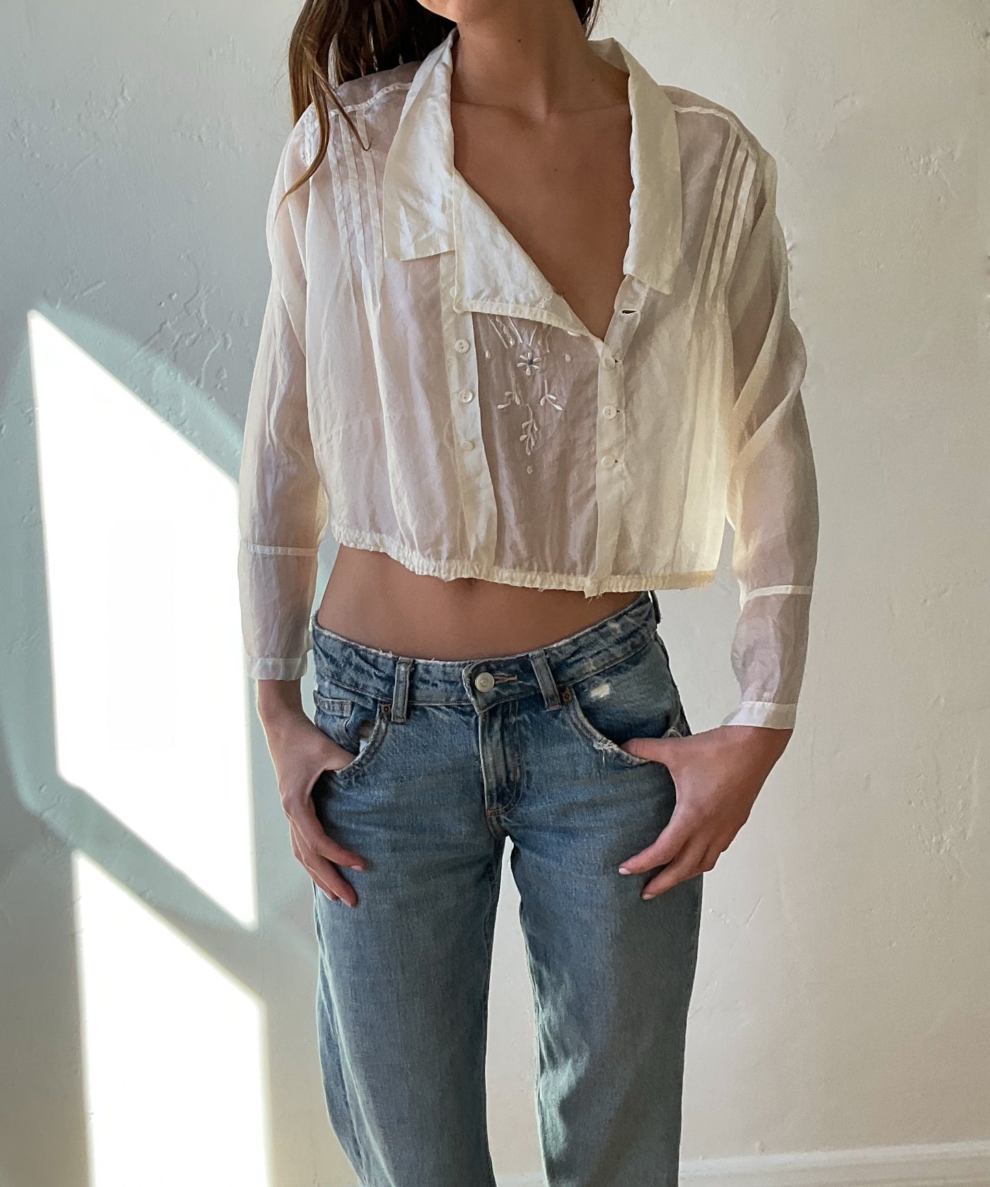 Silk Edwardian Blouse (XS)