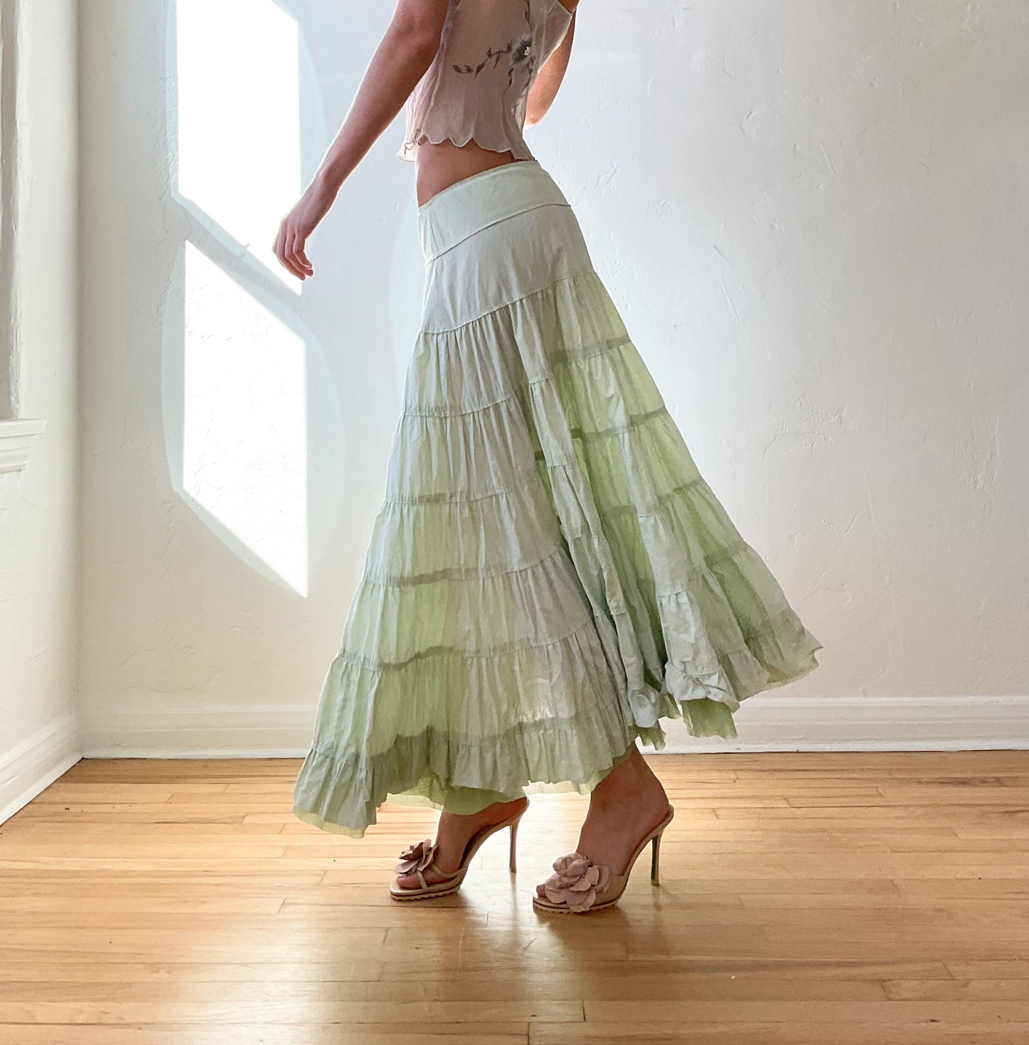 1970s Mint Skirt (XXS/XS)