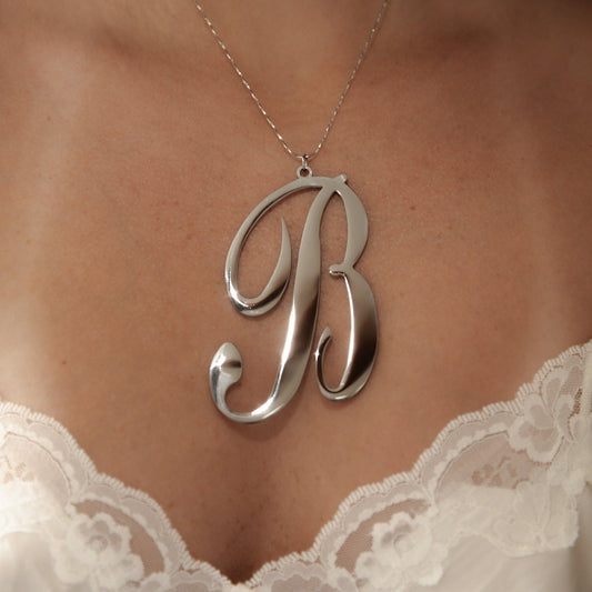 “B” Letter Necklace