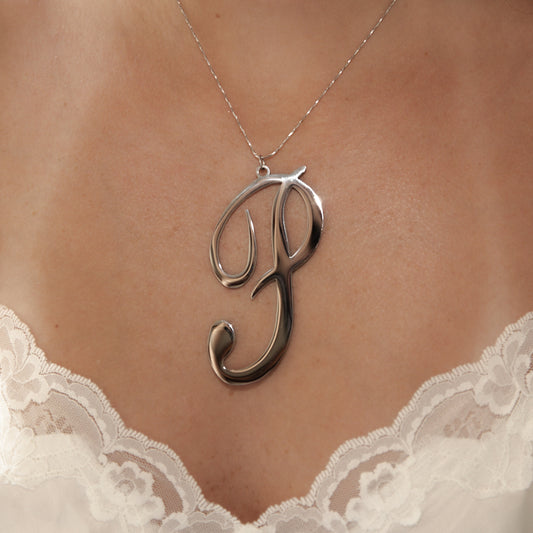 “P” Letter Necklace