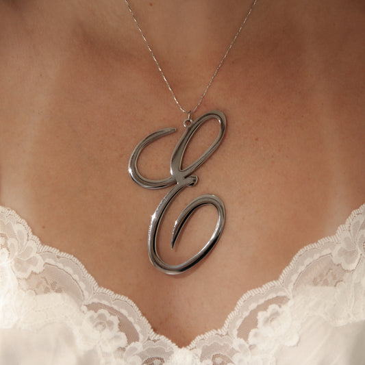 “E” Letter Necklace