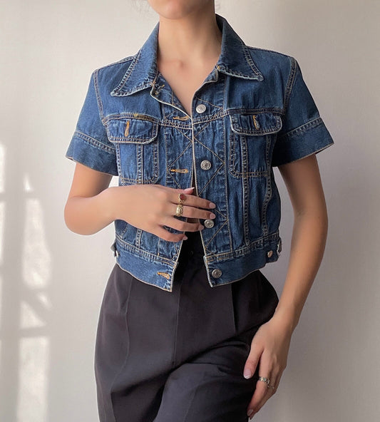 Vintage Denim Top (S/M)