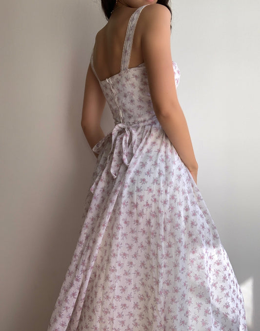 Gunne Sax Floral Gown (XS/S)