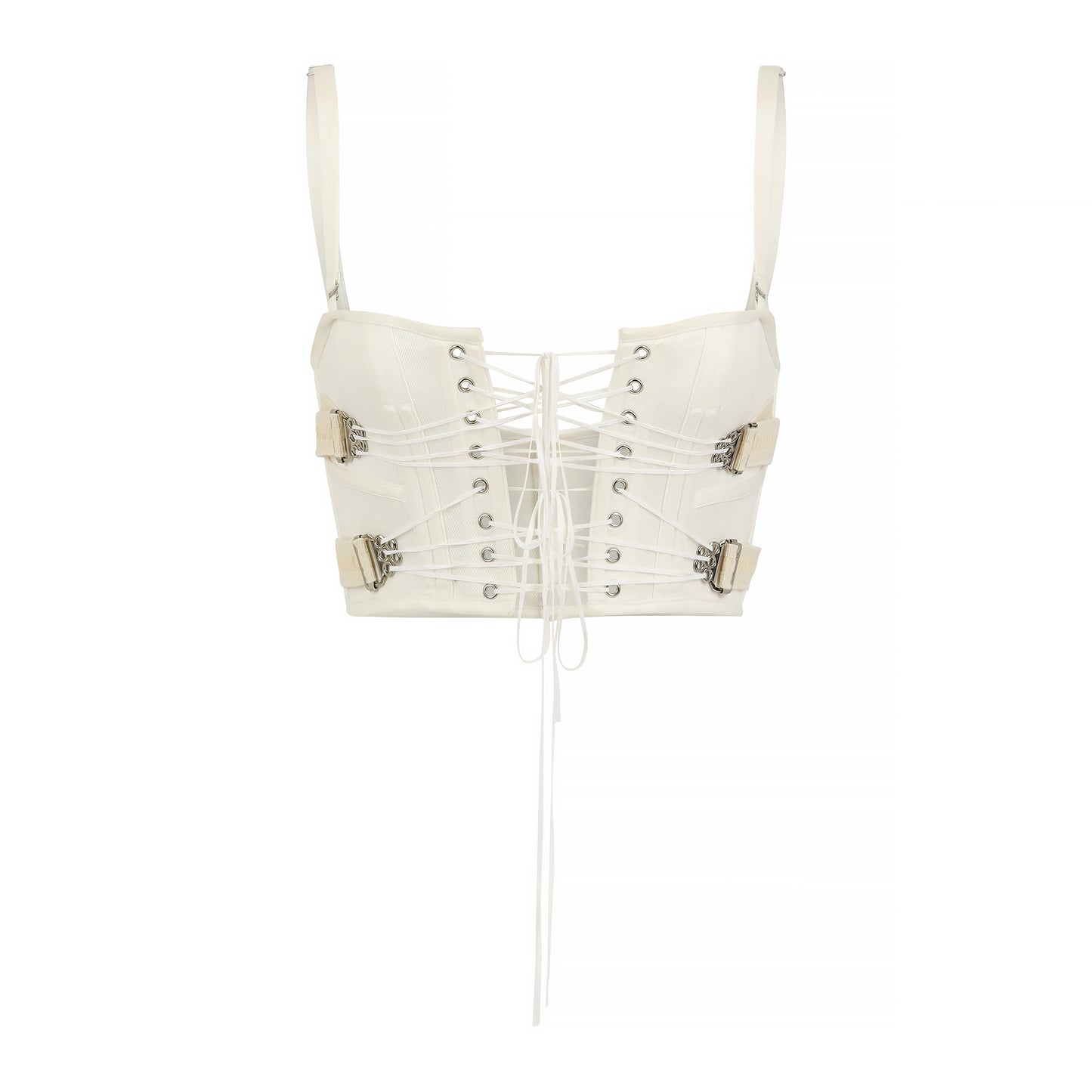 Buckle Corset in Pearl