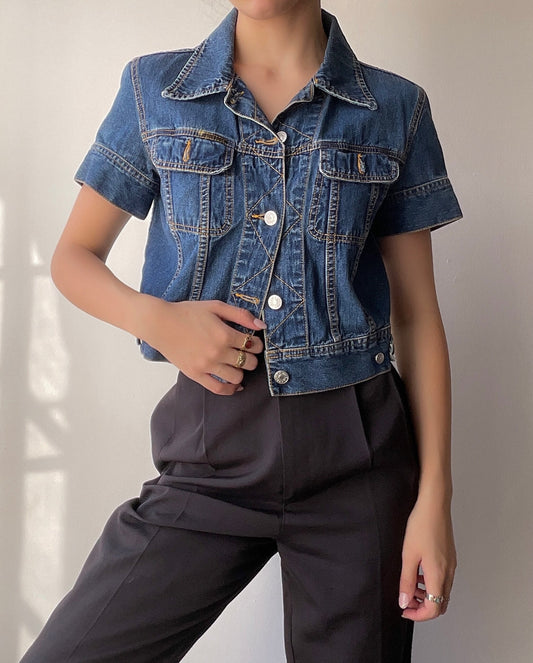 Vintage Denim Top (S/M)