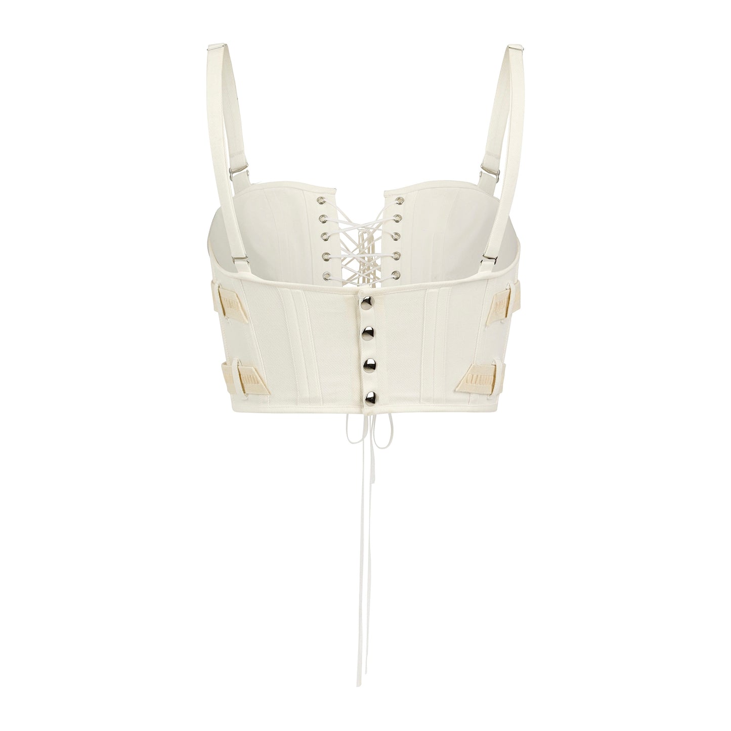 Buckle Corset in Pearl