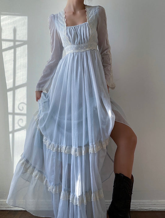 Gunne Sax Sky Gown (S/M)