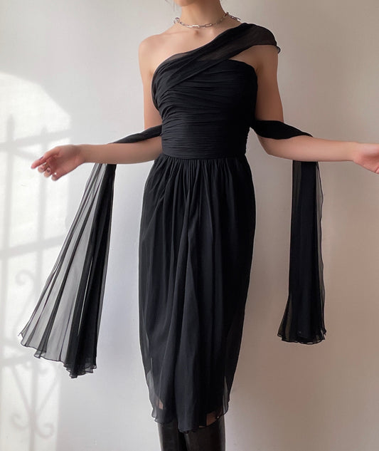 1950s Silk Dress (XS/S)