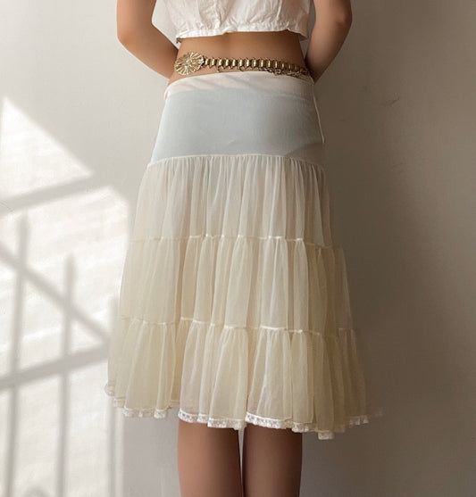 Ivory Cream Skirt (S-L)