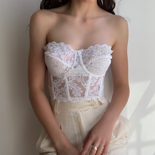 Floral Lace Bustier (34D/36C)