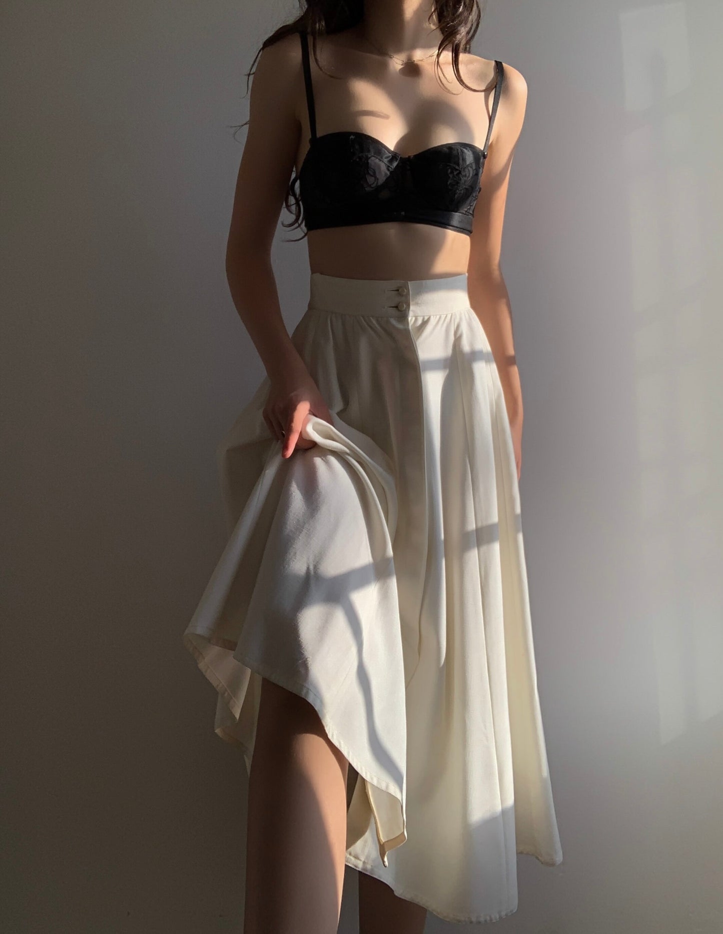 Linen Midi Skirt (26")