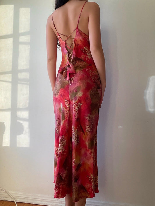 Watercolor Silk Gown (XS/S)