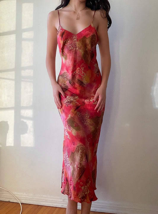 Watercolor Silk Gown (XS/S)