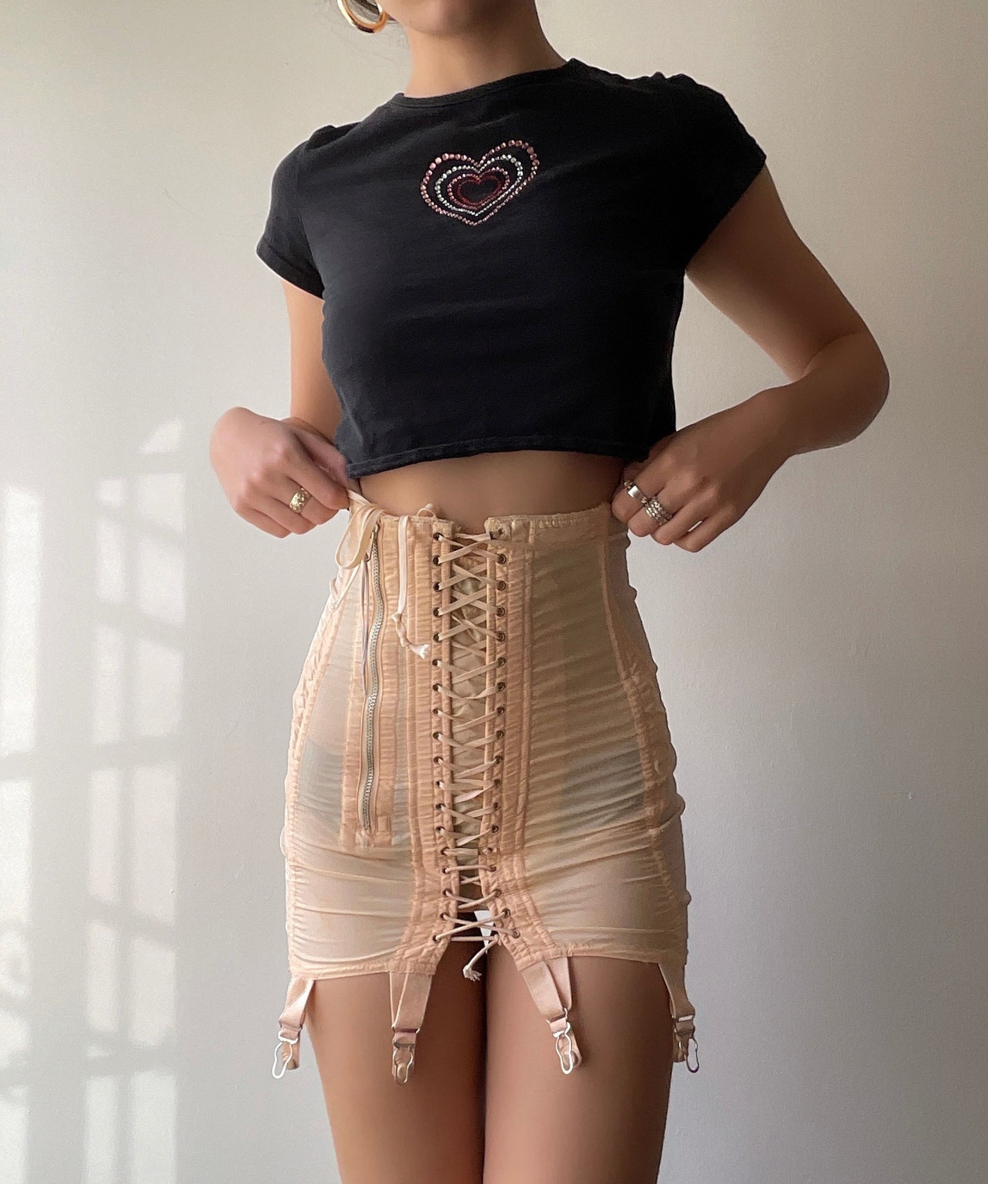 Vintage girdle skirt An extremely rare piece - Depop