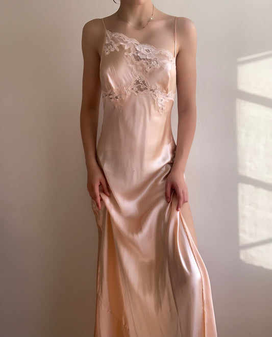 Asymmetrical Silk Gown (S)