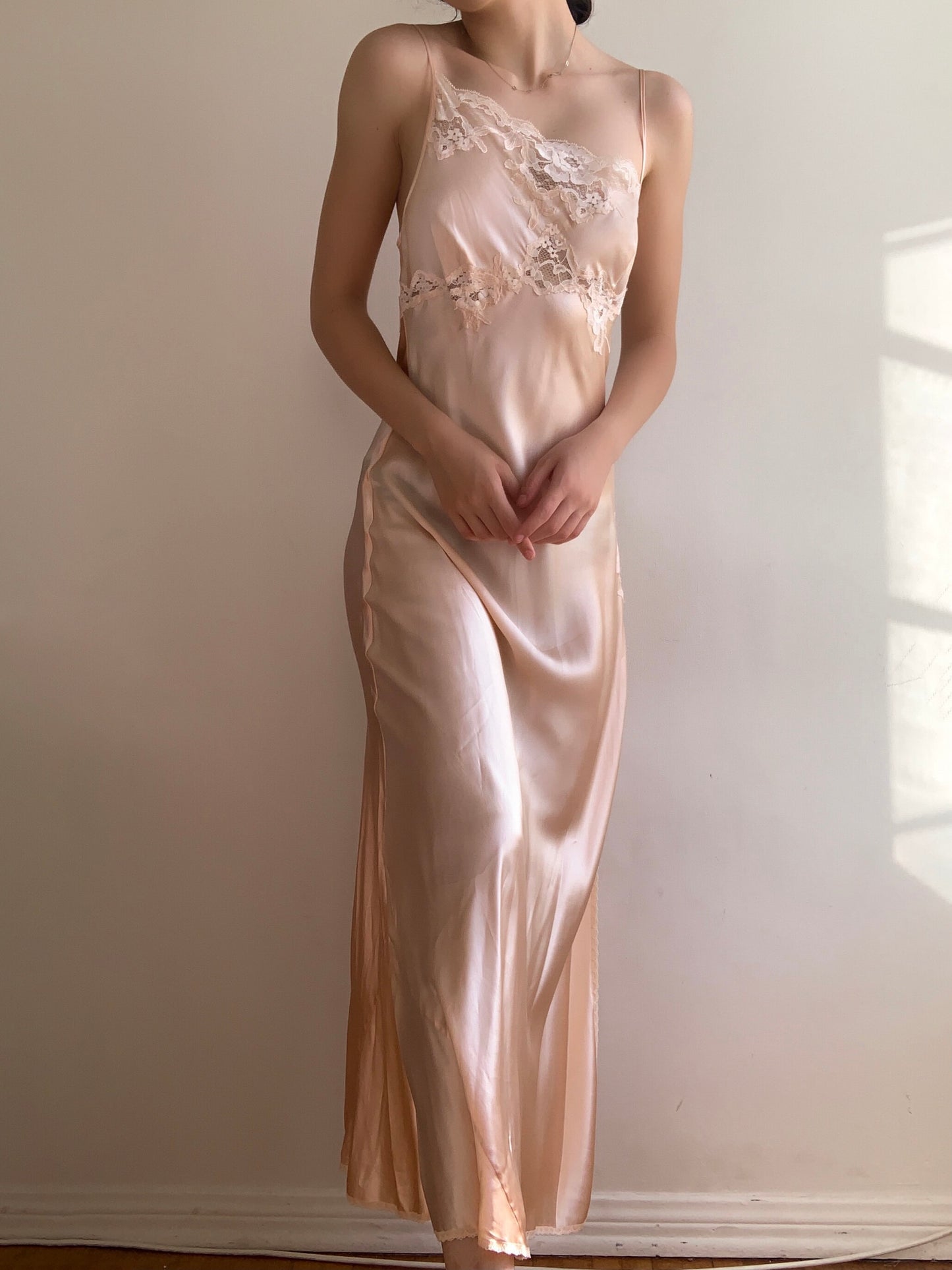Asymmetrical Silk Gown (S)