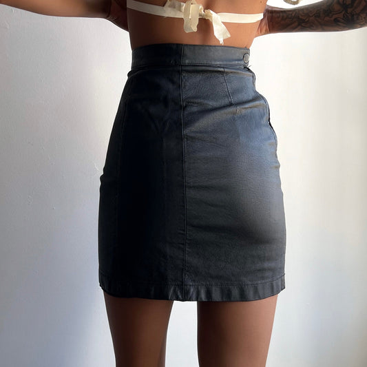 Tiny Leather Mini Skirt (20-23”)