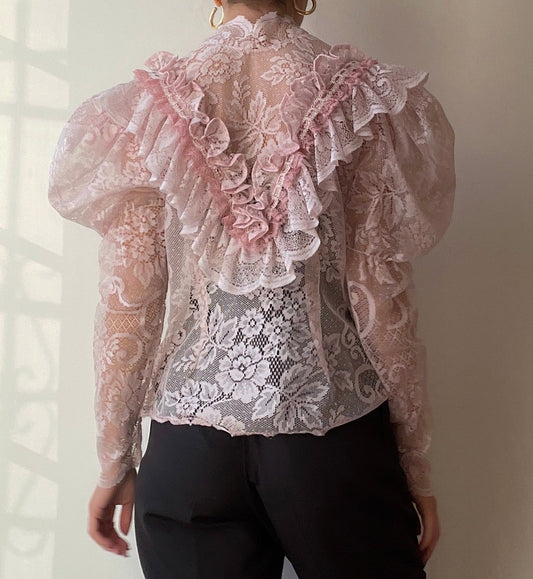 Ornate 1970s Blouse (XS/S)