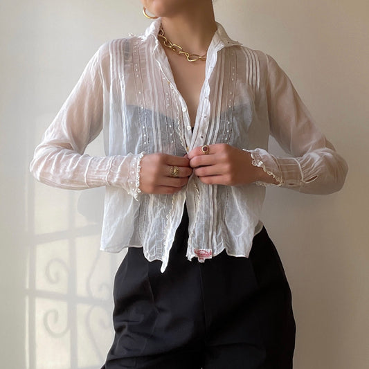 Edwardian Lawn Blouse (XS/S)