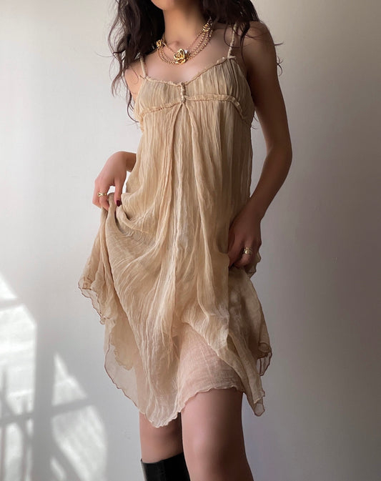 Silk Pleated Dress (XS/S)