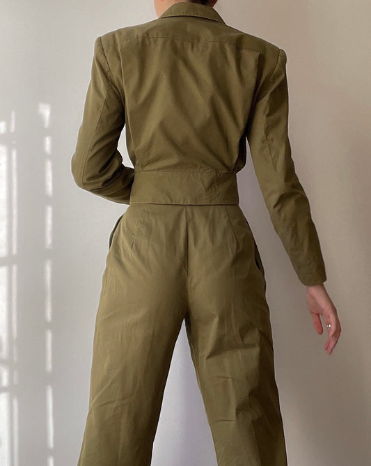 Olive Green Suit (XS/S)