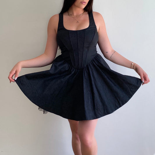 Midnight Corset Dress (M/L)