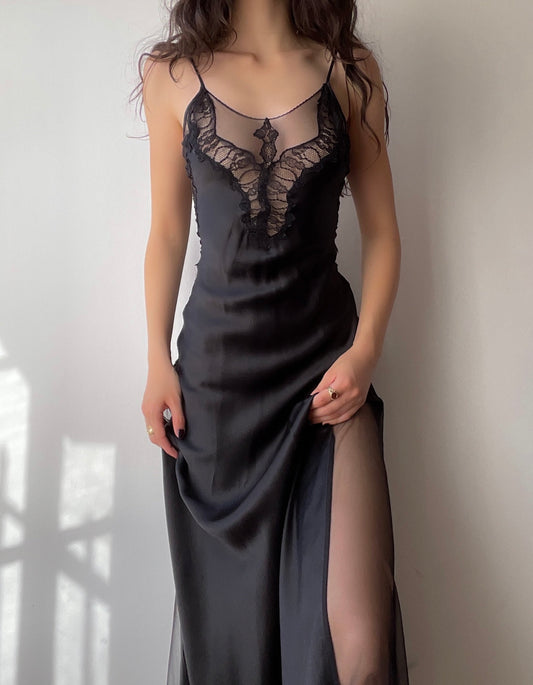 Mesh Silk Gown (XS)