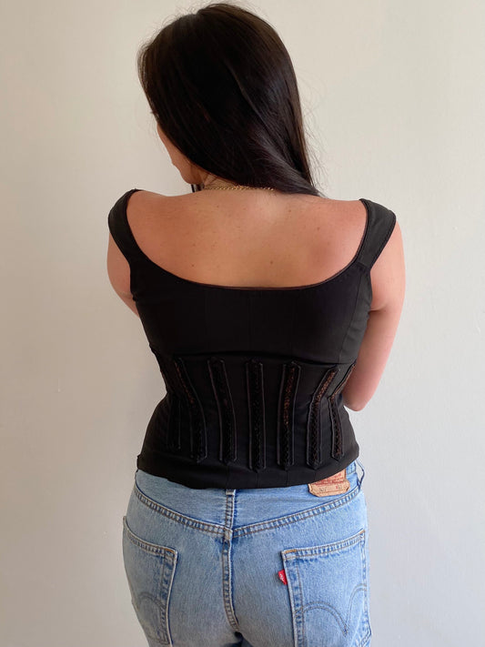 Regal Black Bustier (M/L)