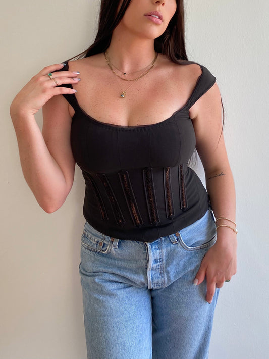 Regal Black Bustier (M/L)