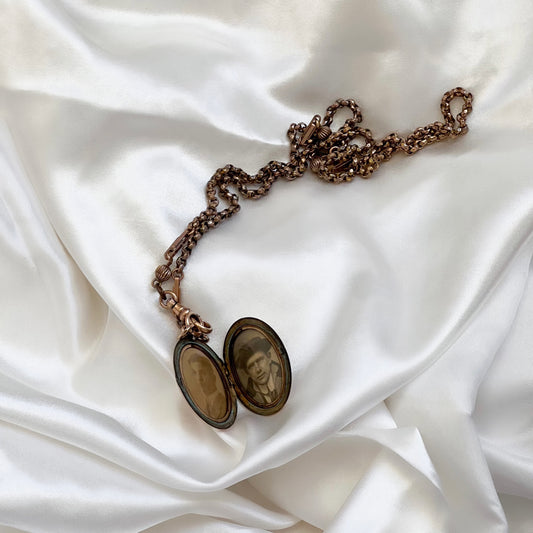 Victorian Oval Locket Necklace