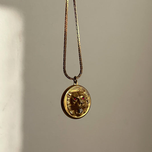 Victorian Lion Necklace