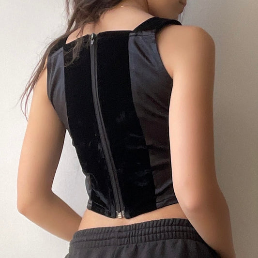 Midnight Velvet Corset (S/M)