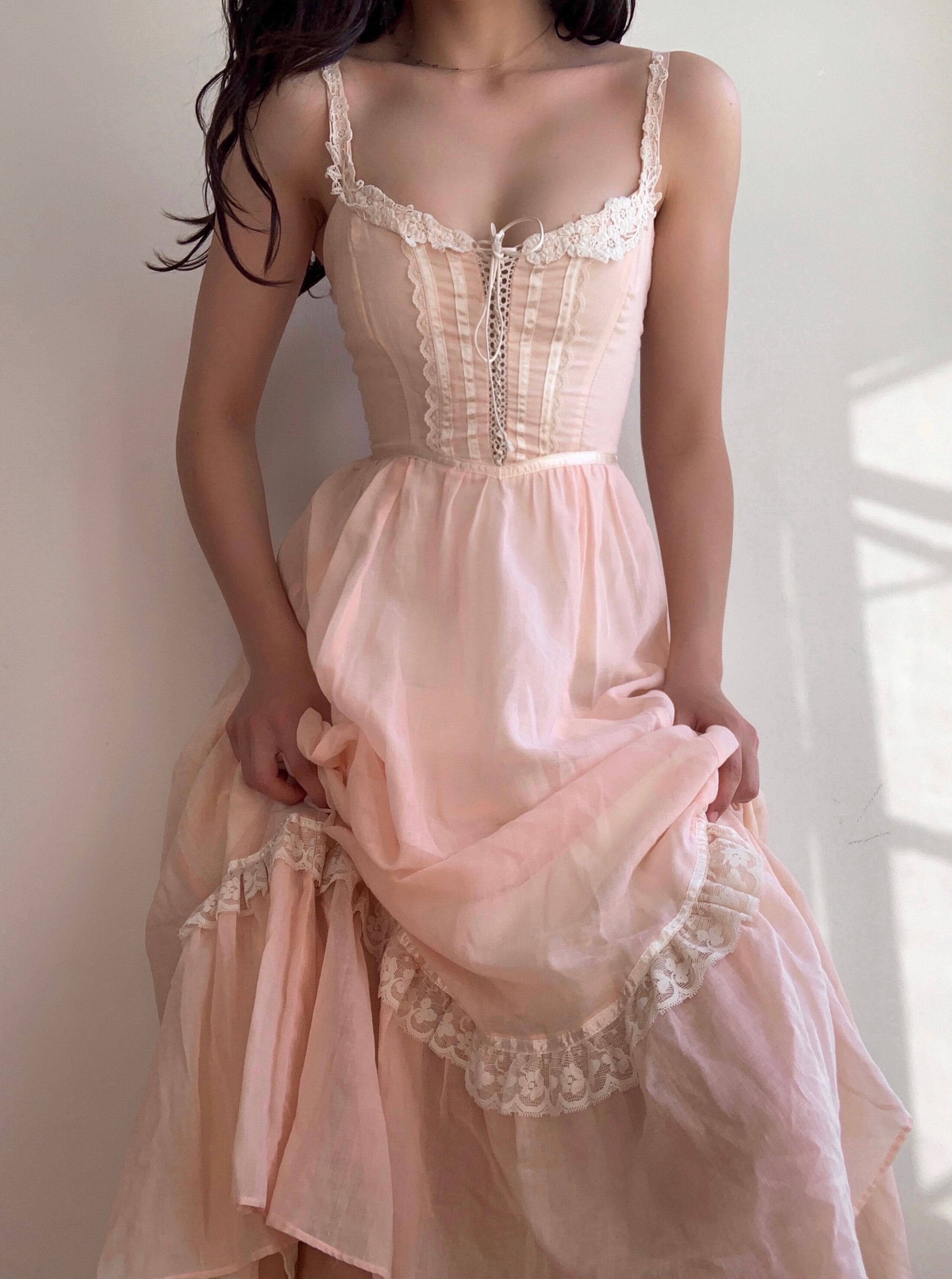 Pink gunne sax dress hotsell