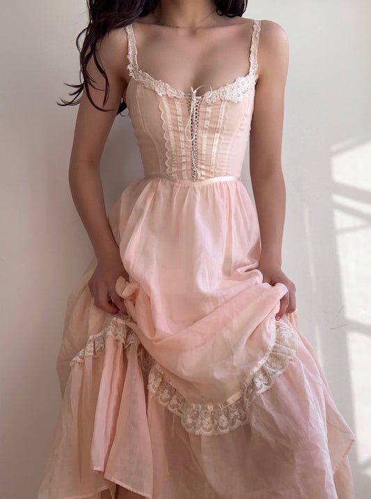 Gunne Sax Pink Dream Dress (XXS/XS)
