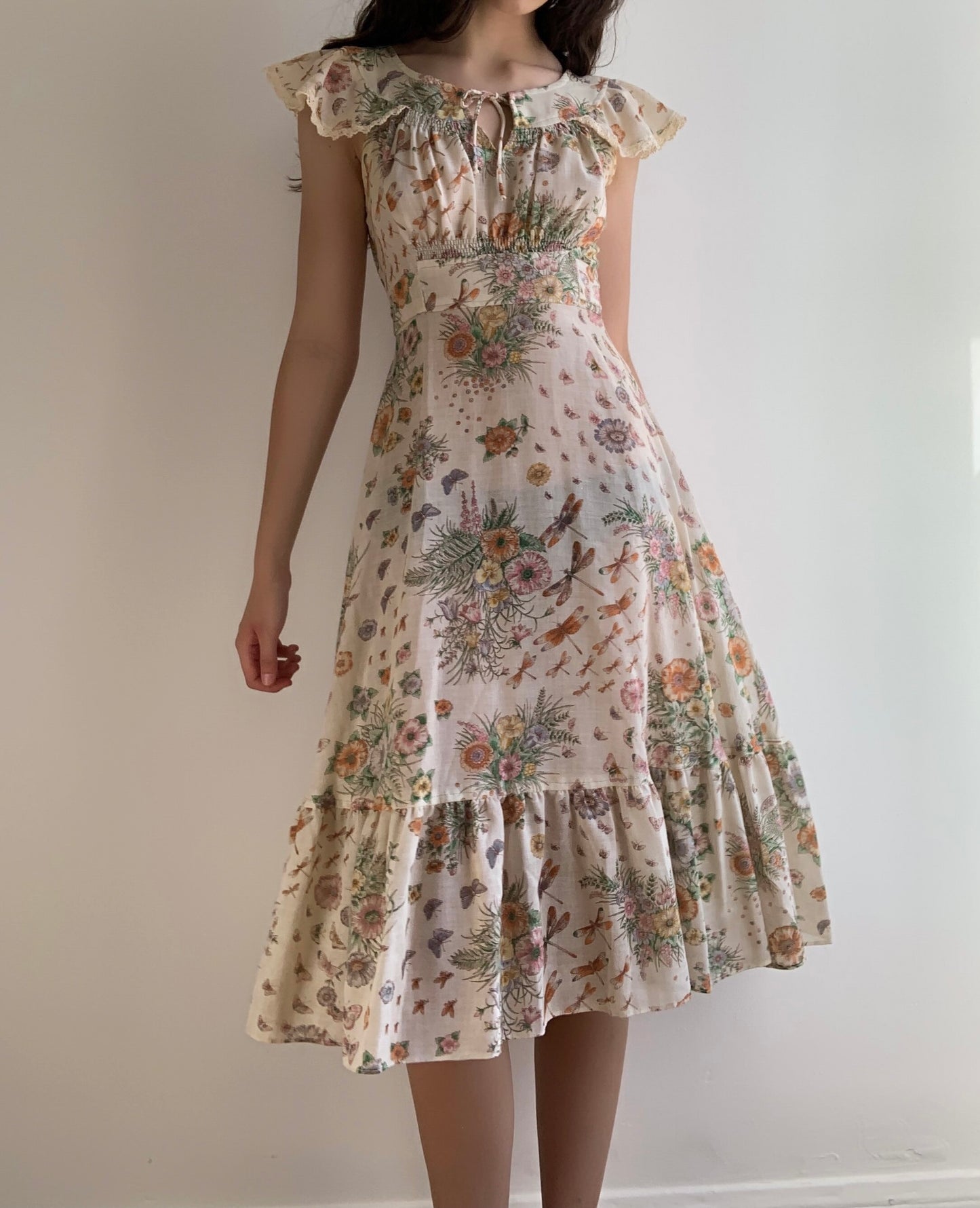 1970s Butterfly Dress (XS/S)