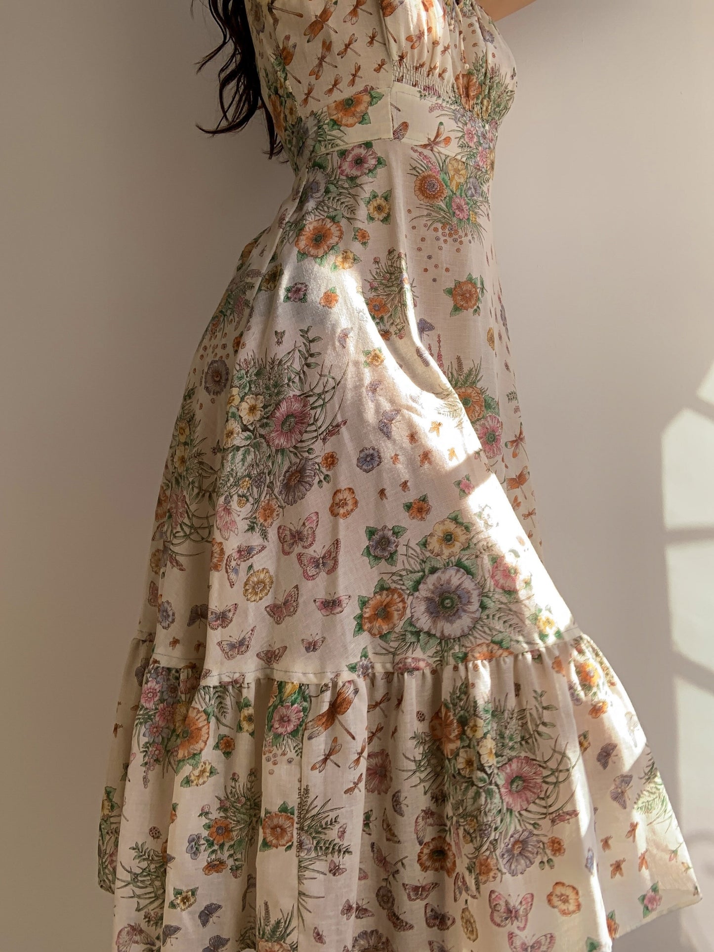 1970s Butterfly Dress (XS/S)
