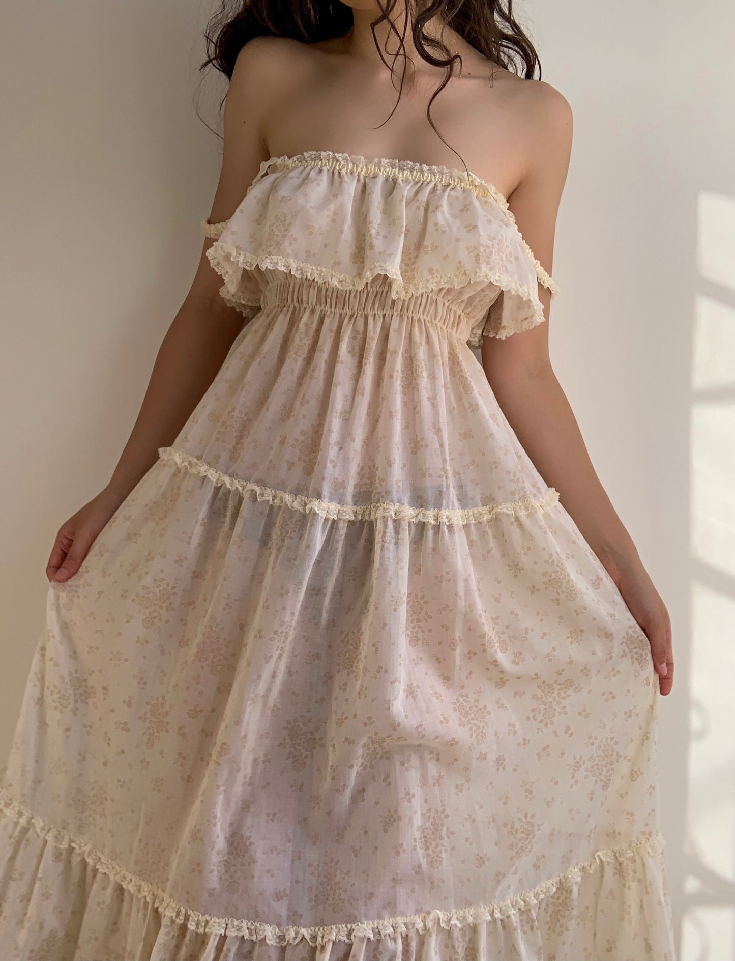 Cottage Ruffle Gown (XS/S/M)