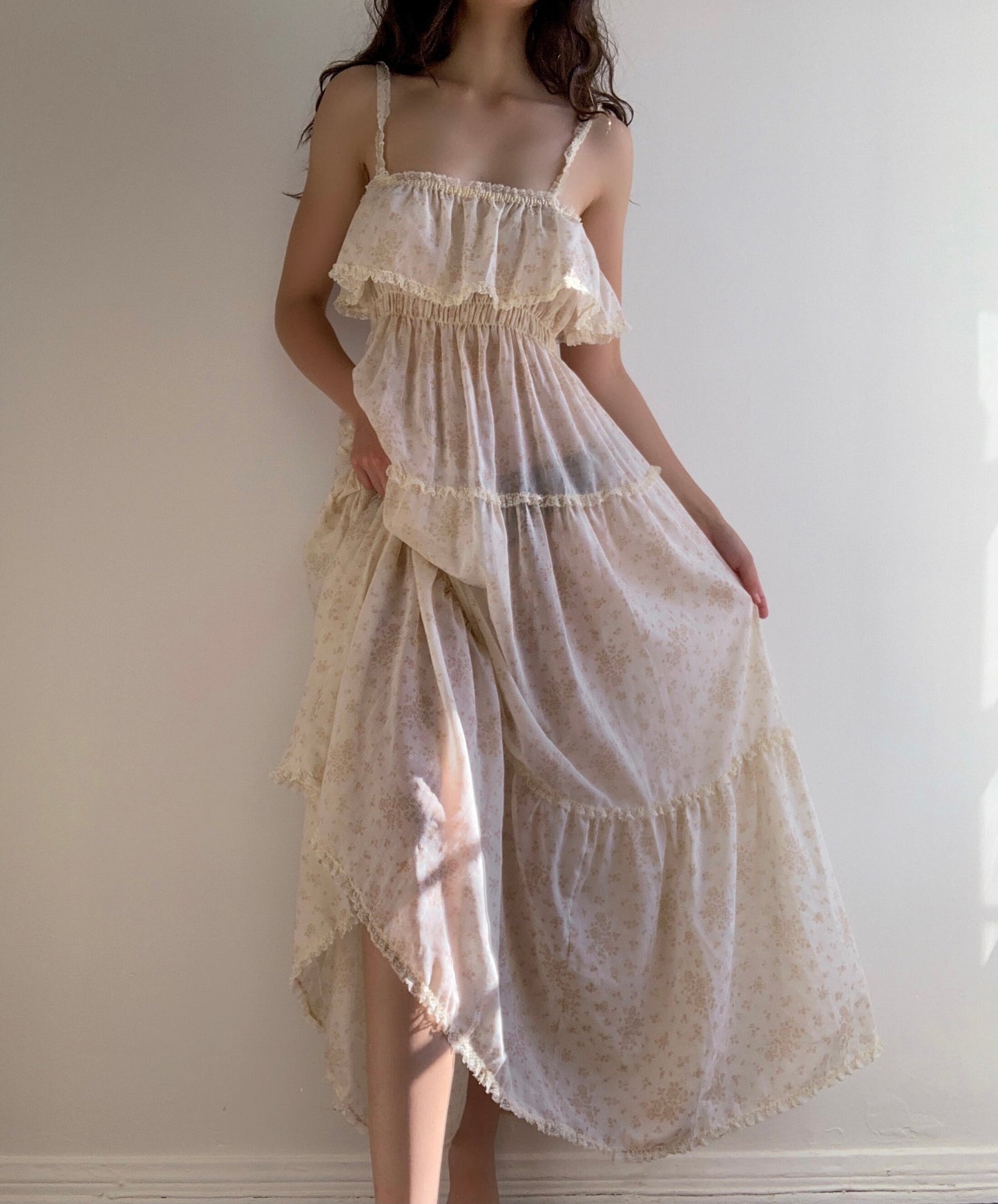 Cottage Ruffle Gown (XS/S/M)