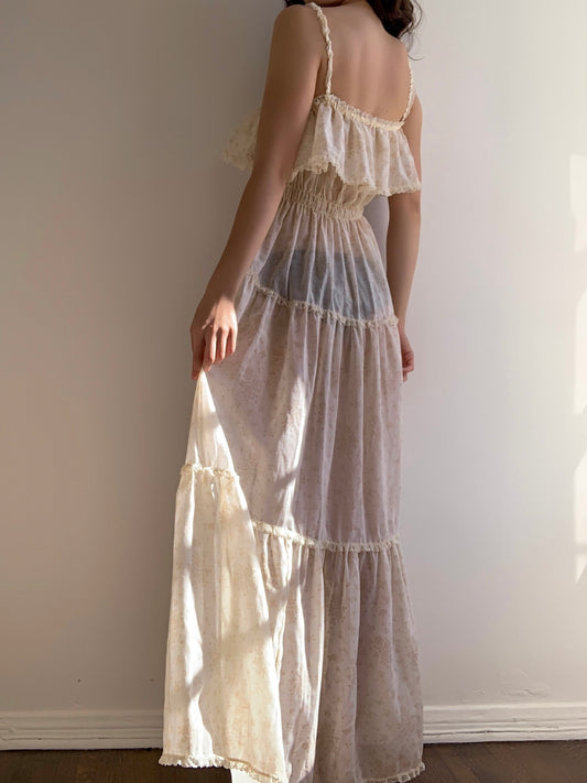 Cottage Ruffle Gown (XS/S/M)