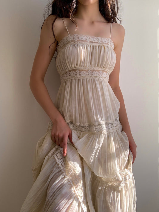 Sand Ruffle Gown (XXS/XS)