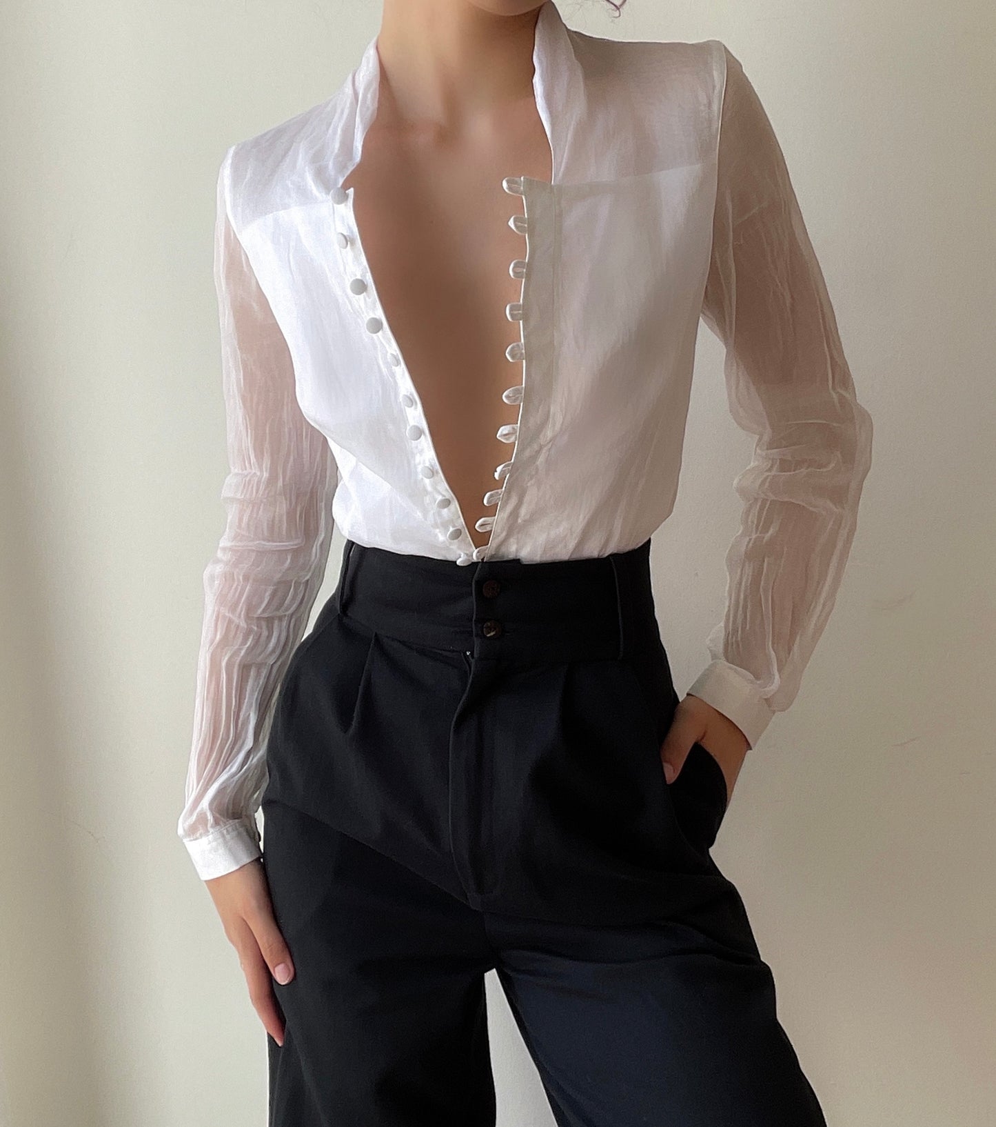 Anne Fontaine Blouse (XS/S)