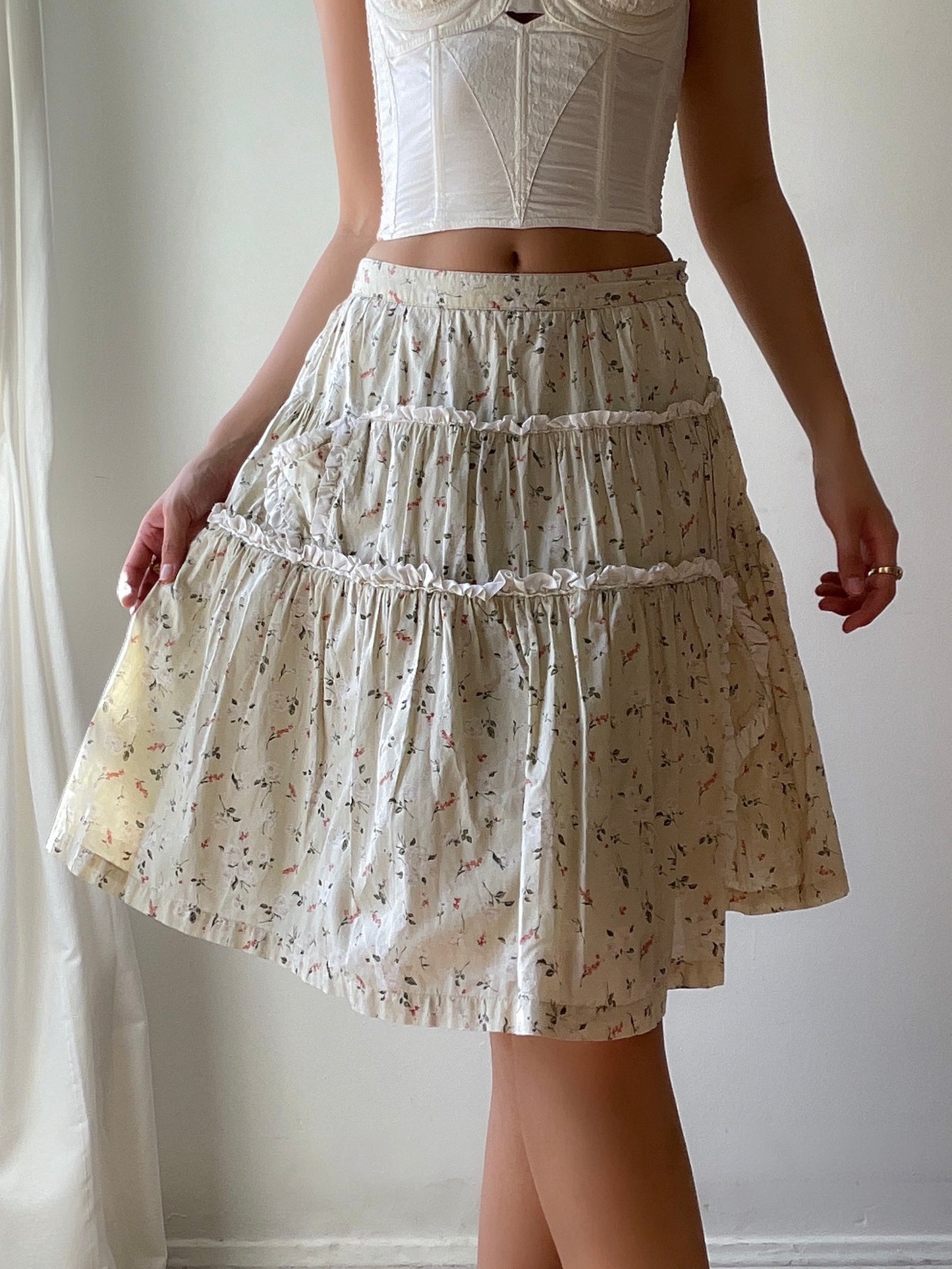 Floral Midi Skirt (XS/S)