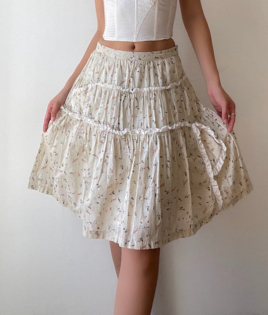Floral Midi Skirt (XS/S)