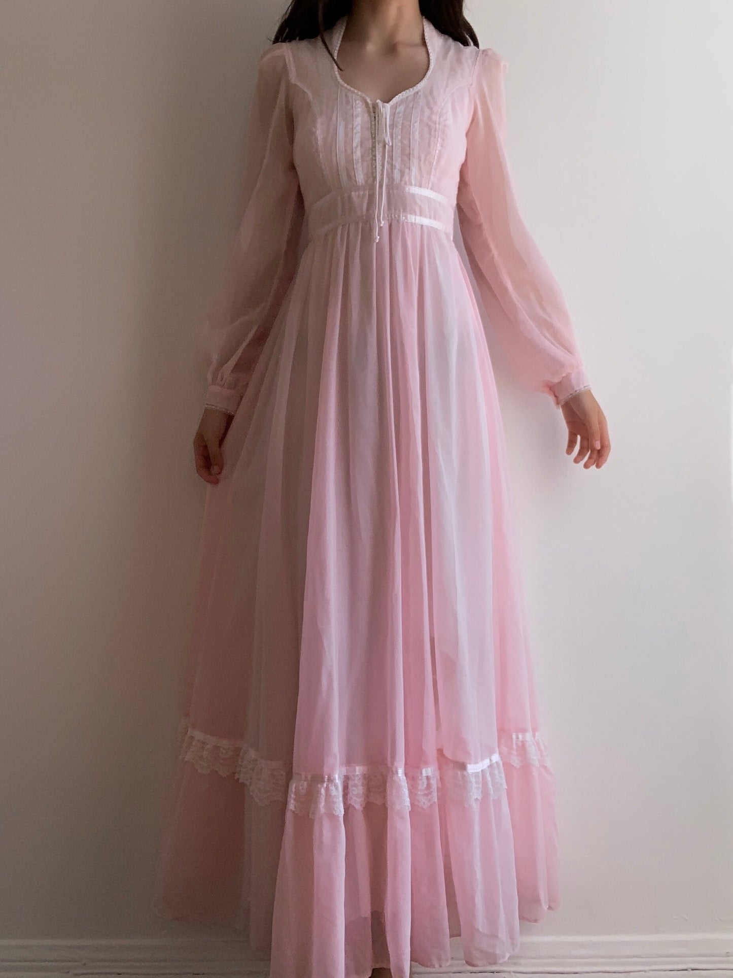 Gunne Sax Pink Princess Dress (XS/S)